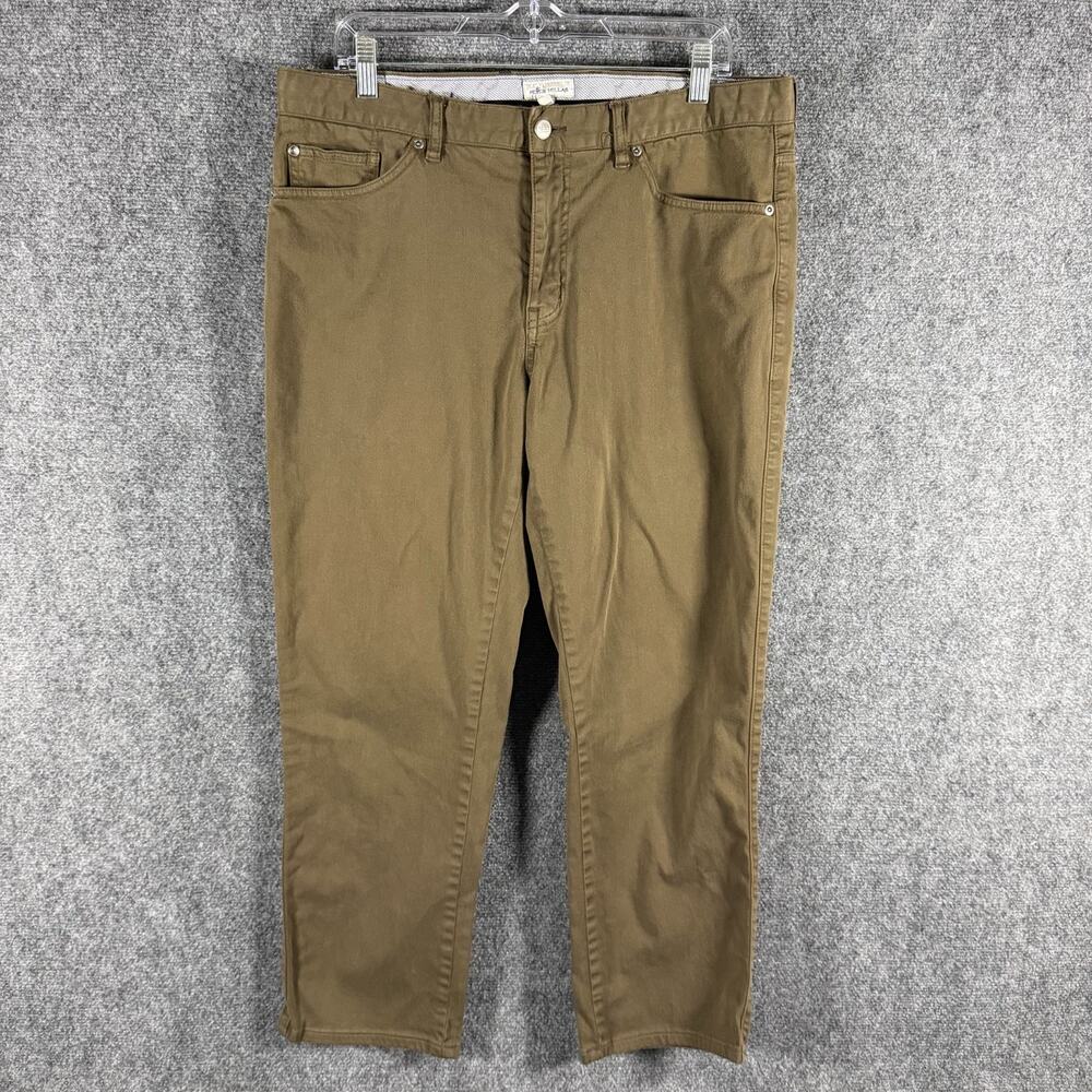 Peter Millar Ultimate Sateen 5 Pocket Pants Mens 36x27 Brown Stretch Cotton